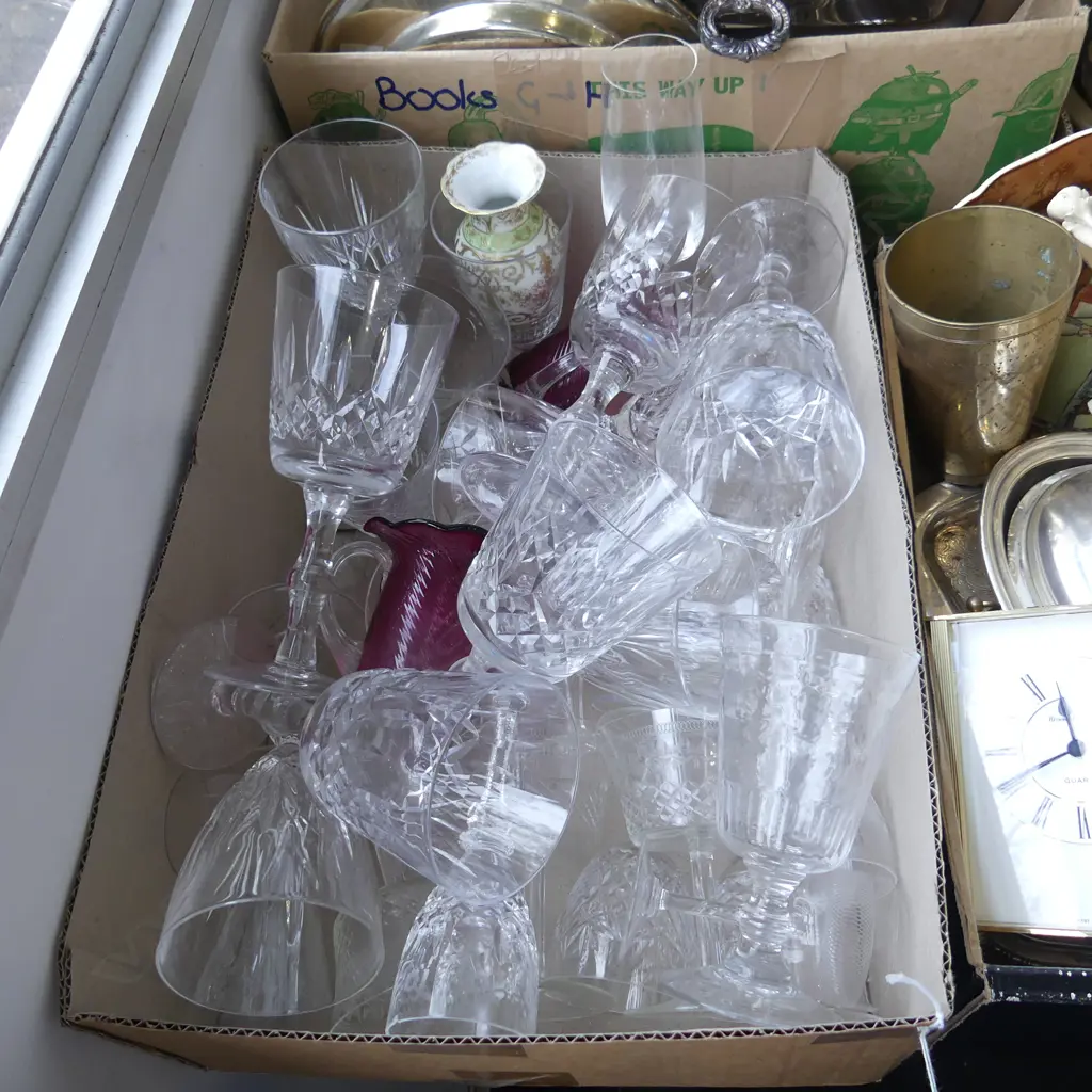 ASST. CRYSTAL DRINKING GLASSES Image 1++