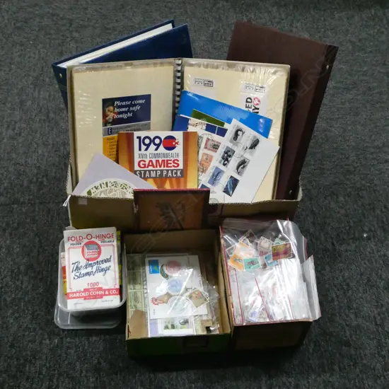 ASST. STAMPS (ALBUMS EMPTY)