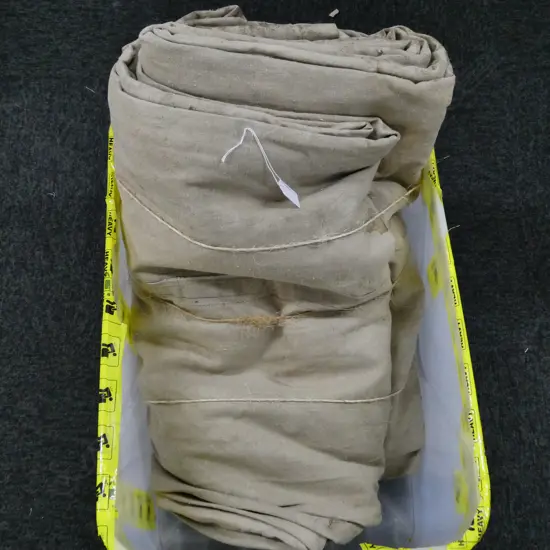 LARGE VINTAGE CANVAS TENT brought back from WWII.