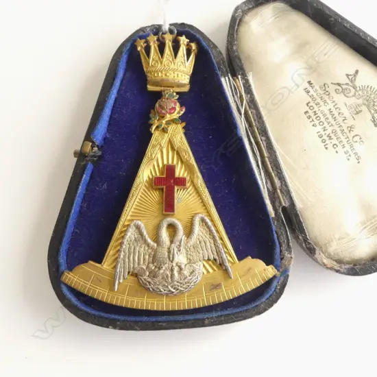 GP MASONIC MEDAL L.90mm, CASED
