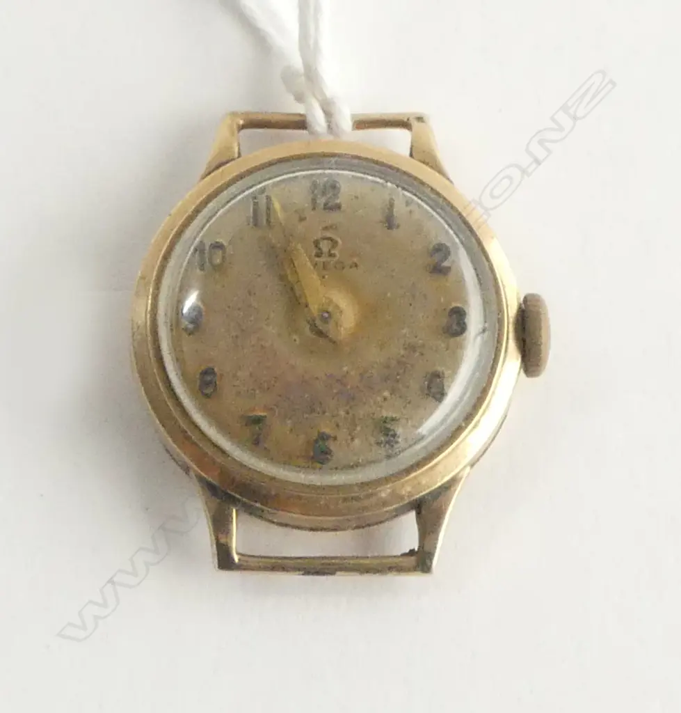 VINTAGE 1940'S/50'S 9ct OMEGA LADIES WRISTWATCH 8.8gms Image 1++