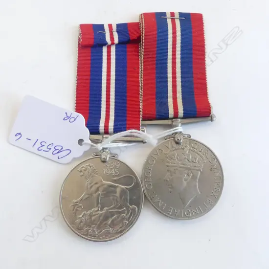 PR WWII WAR MEDALS BRITISH & COMMONWEALTH FORCES 1939-1945