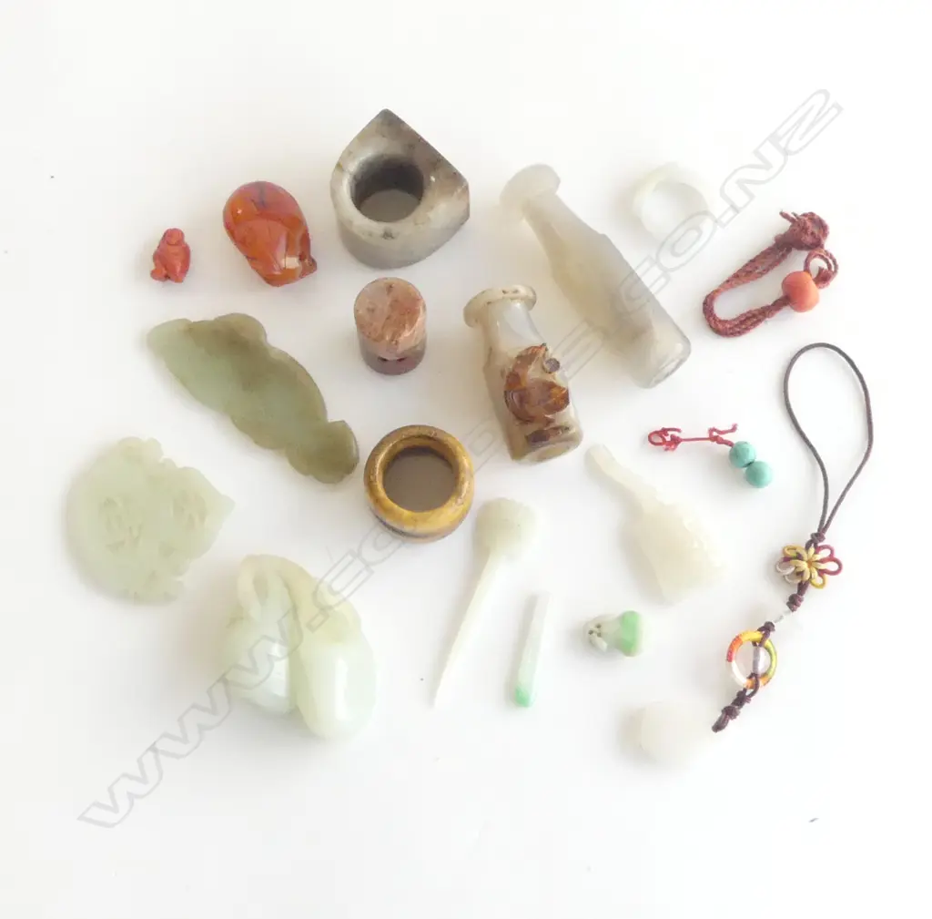 ASST. ORIENTAL STONE CARVINGS  Image 1++