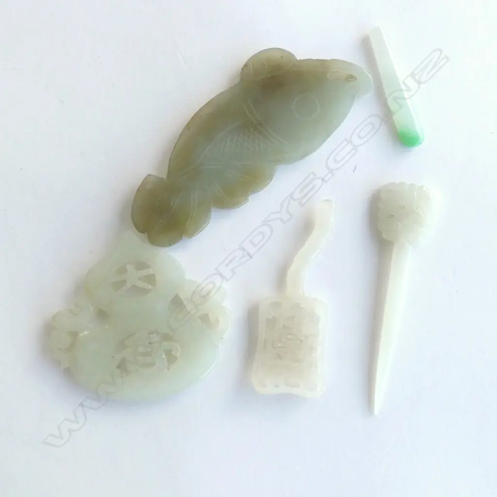 ASST. ORIENTAL STONE CARVINGS  Image 1++