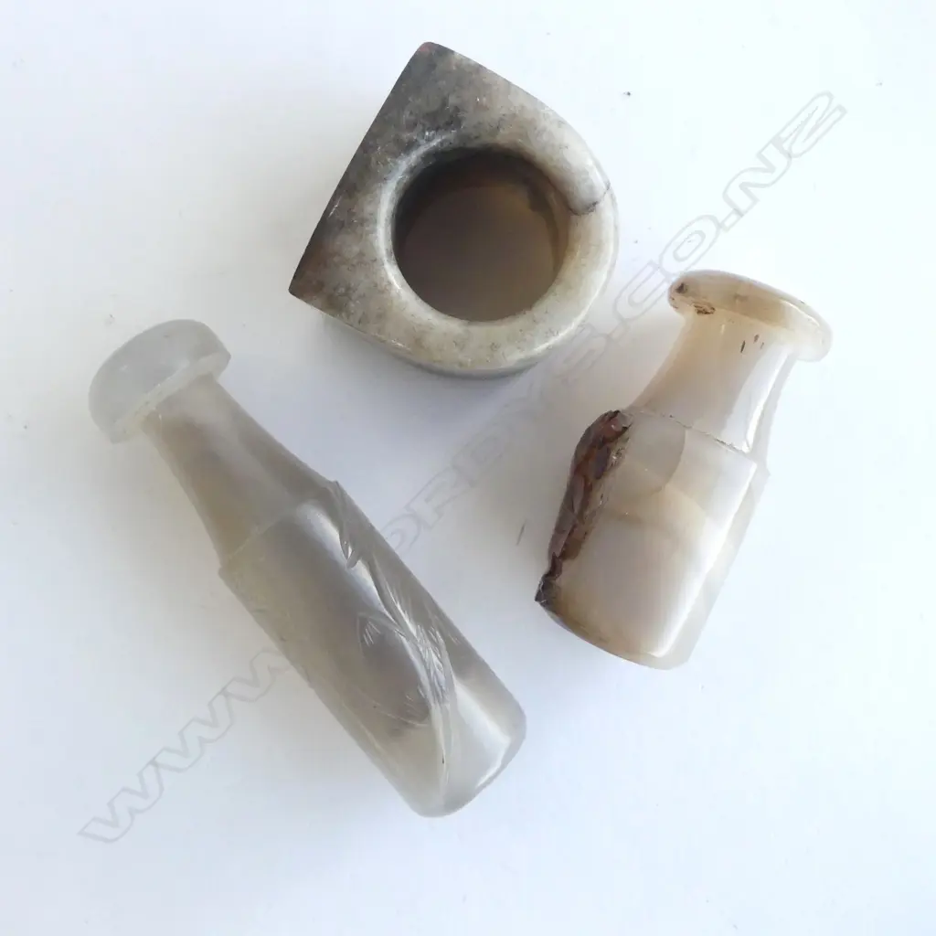 ASST. ORIENTAL STONE CARVINGS  Image 1++