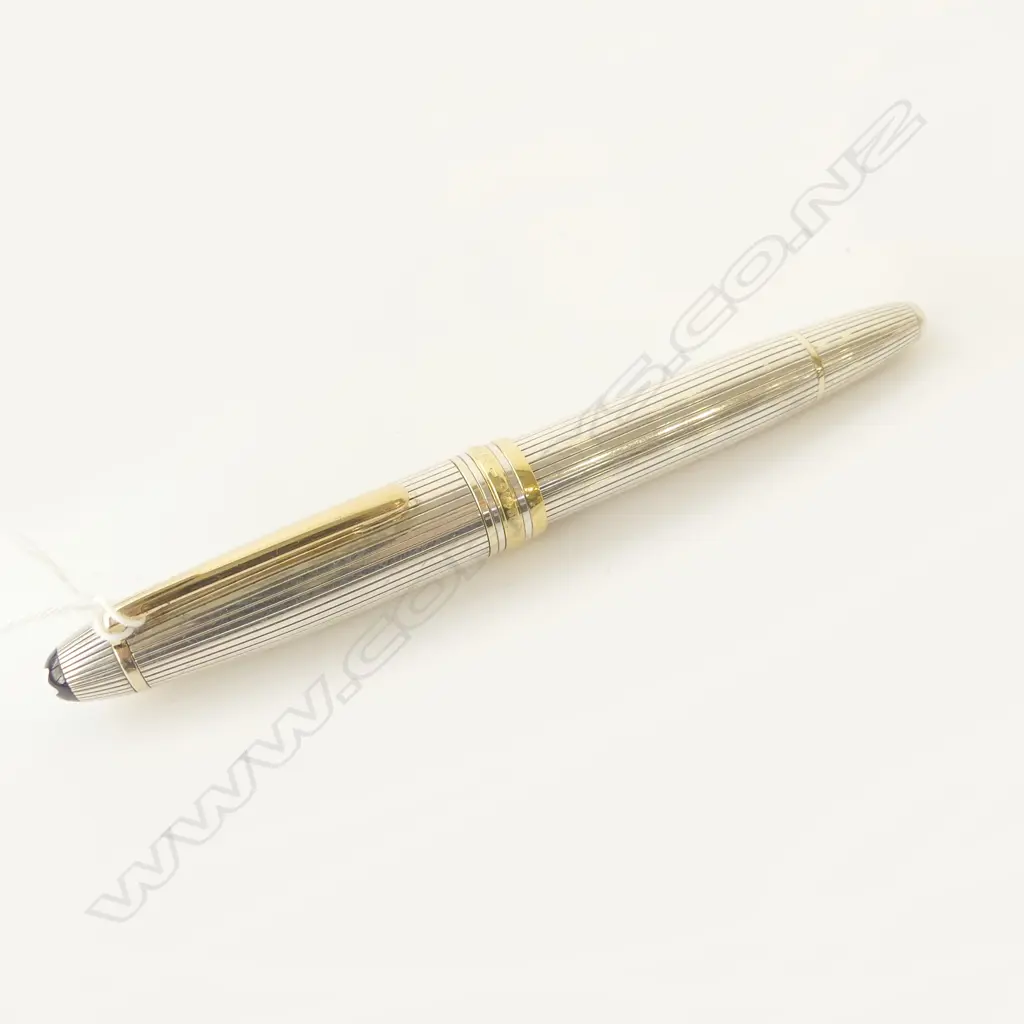 MONTBLANC MEISTERSTUCK No.146 925 SILVER FOUNTAIN PEN w. 18K NIB Image 1++