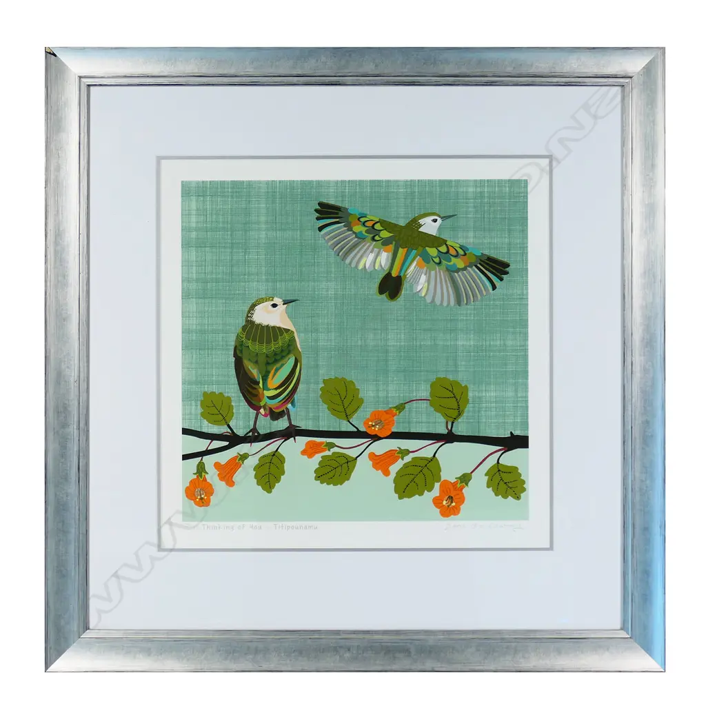 JANE GALLOWAY ‘THINKING OF YOU - TITIPOUNAMU’, LTD ED PRINT 25/45,  530 x 550mm Image 1++