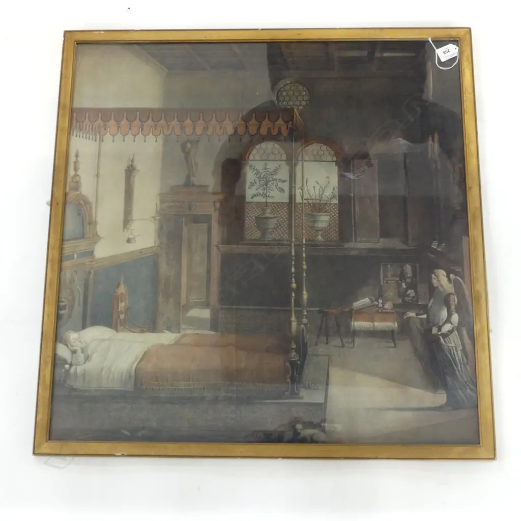 PRINT; VITTORE CARPACCIO 'THE DREAM OF ST URSULA' 1495 670x660mm Image 1++