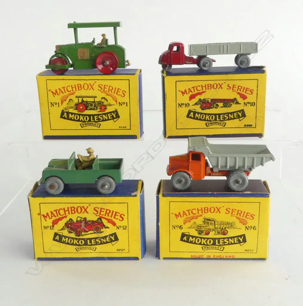4 MINT & BOXED MATCHBOX TOYS NUMBERS 1 6 12 & 10 Image 1++