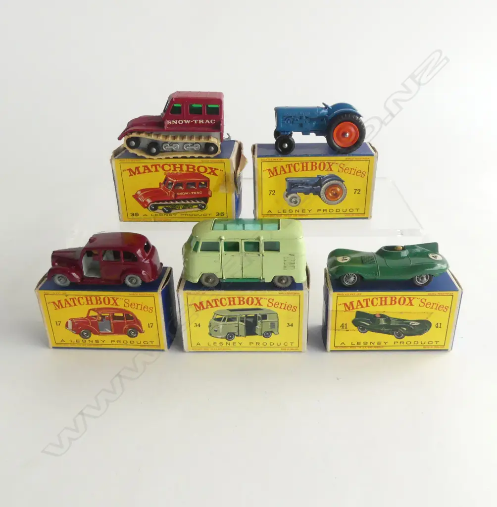 5 MINT & BOXED MATCHBOX TOYS NUMBERS 17 34 35 41 & 72 Image 1++