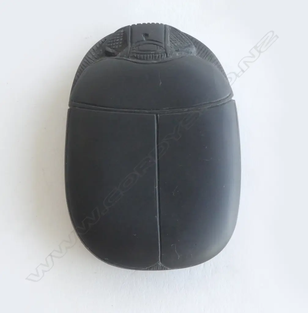 EGYPTION GRANITE SCARAB BEATLE HELIOGRIPHS TO BASE L80MM Image 1++