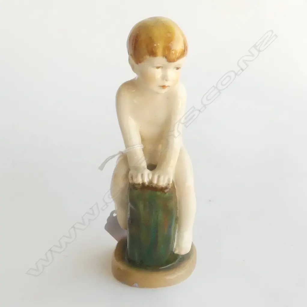 ROYAL WORCESTER OF YOUNG BOY AS 'SEA URCHIN’ MODELLED BY MARGARET JANE?, H.170mm Image 1++