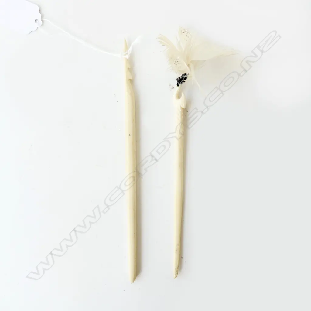 2 IVORY HAIRPINS Image 1++