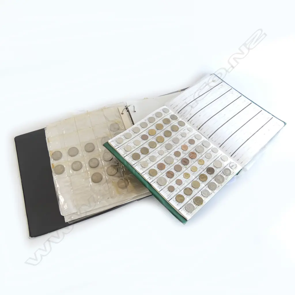 TWO 'SCHOOLBOY' COIN SETS SILVER COIN NOTES ETC  Image 1++