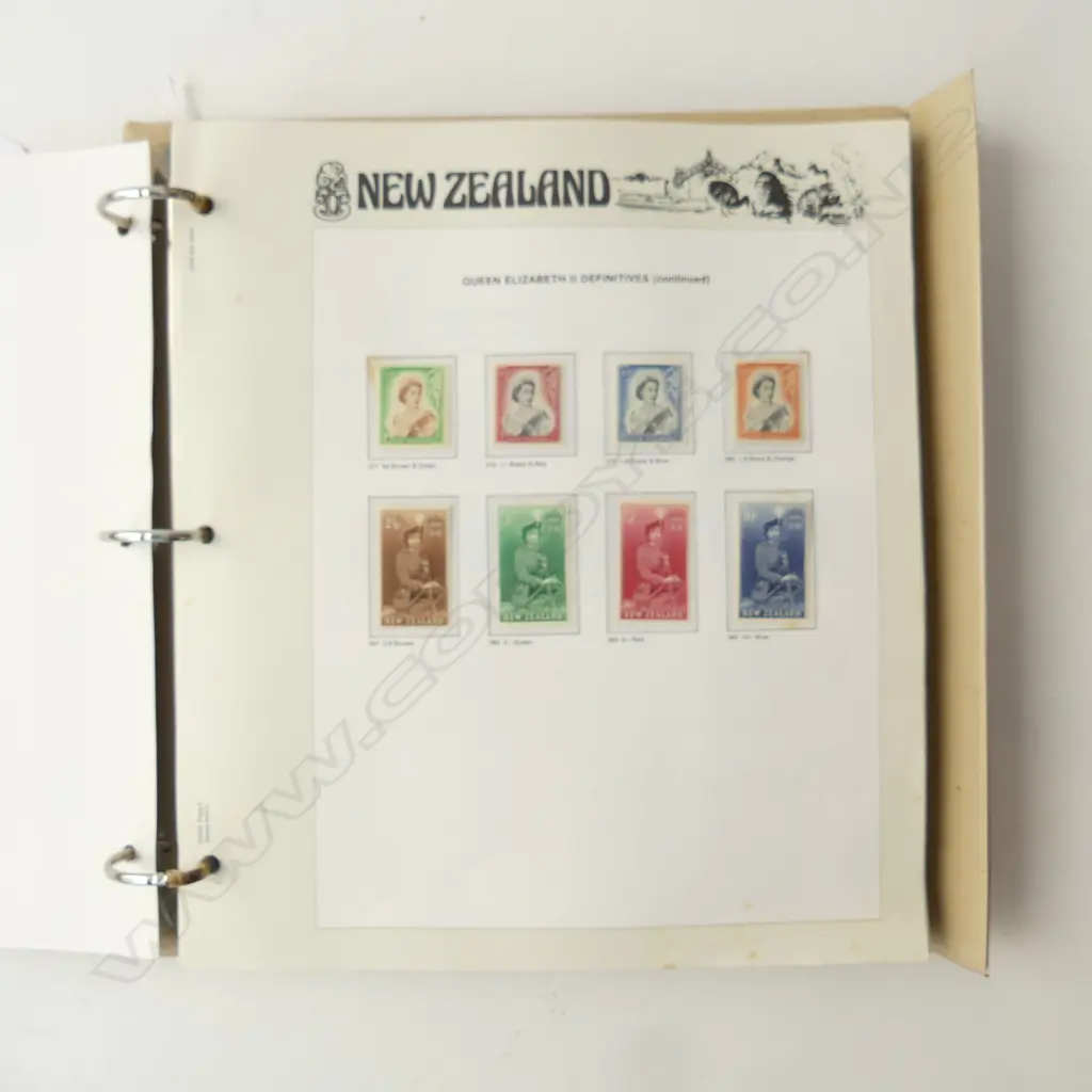 NZ MINT STAMP ALBUM COLLECTION, MAINLY DECIMAL INCL. 1960 PICTORIAL SET Image 1++