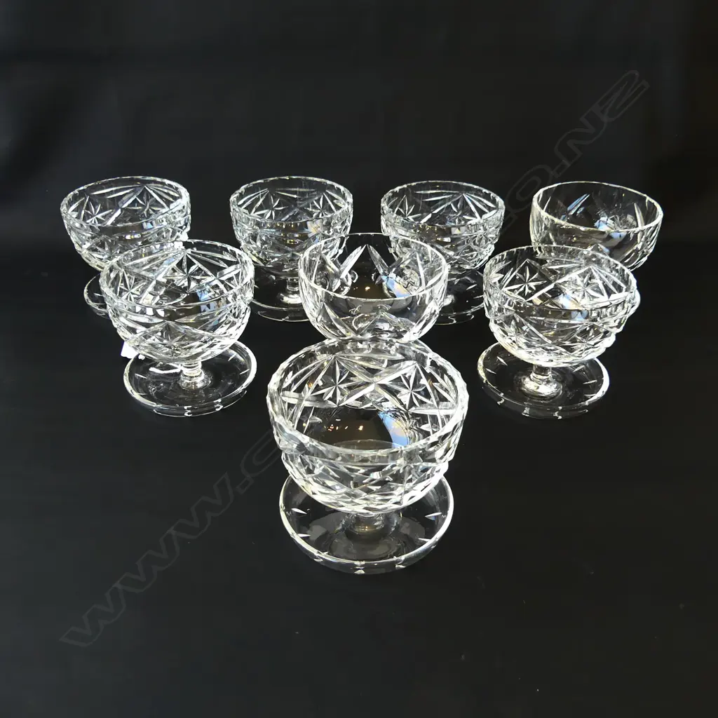 8 CRYSTAL STEMMED DESERT GLASSES H.85mm Image 1++