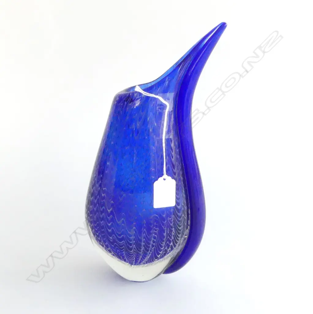 BLUE STUDIO GLASS VASE, H.300mm Image 1++