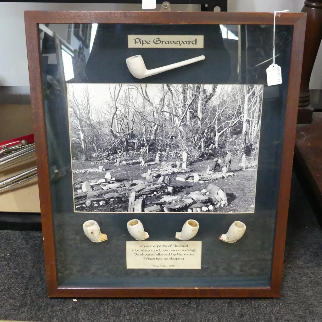 IRISH PIPE GRAVEYARD DISPLAY 475X420mm Image 1++