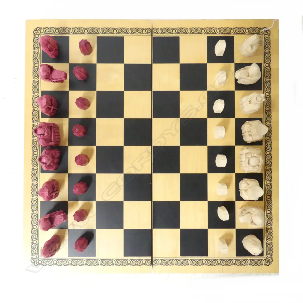BRITISH MUSEUM LEWIS CHESS SET REPLICA 555x280x135mm Image 1++
