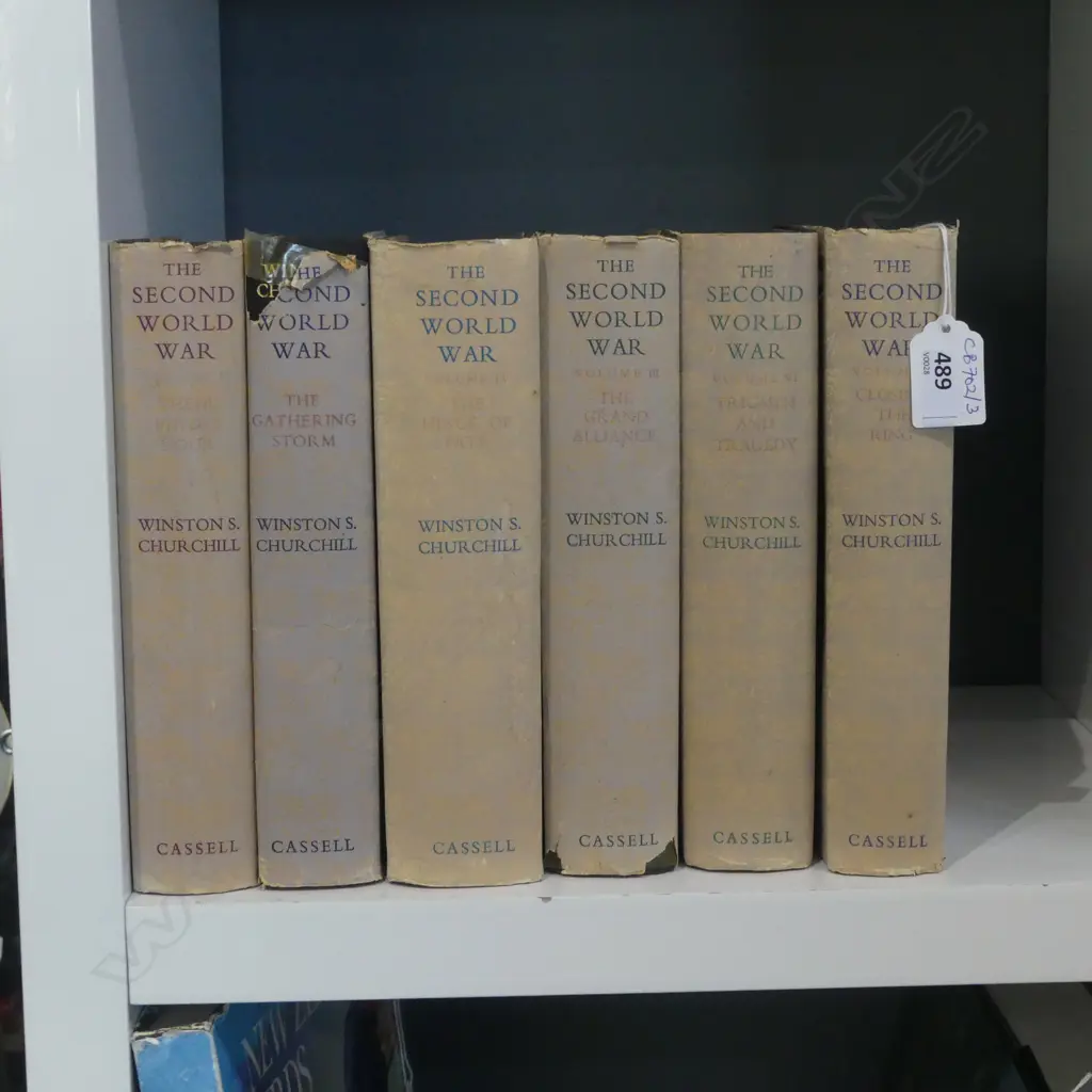 SET OF 6 1st ed. CHURCHILLS THE SECOND WORLD WAR Image 1++