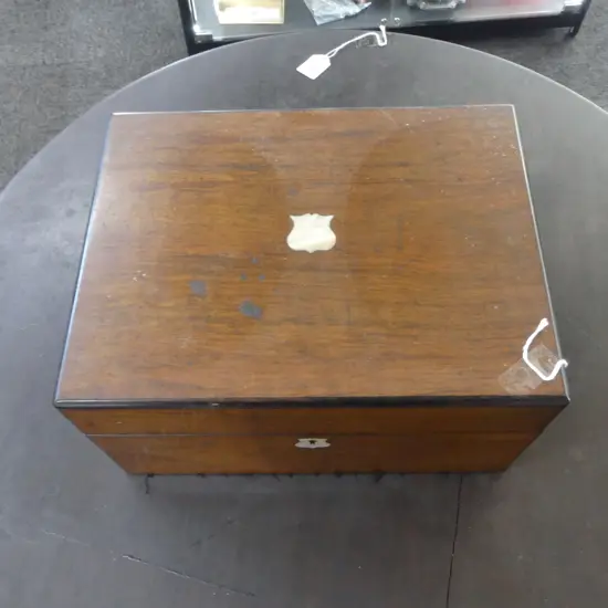 ANTIQUE SEWING BOX W.305mm