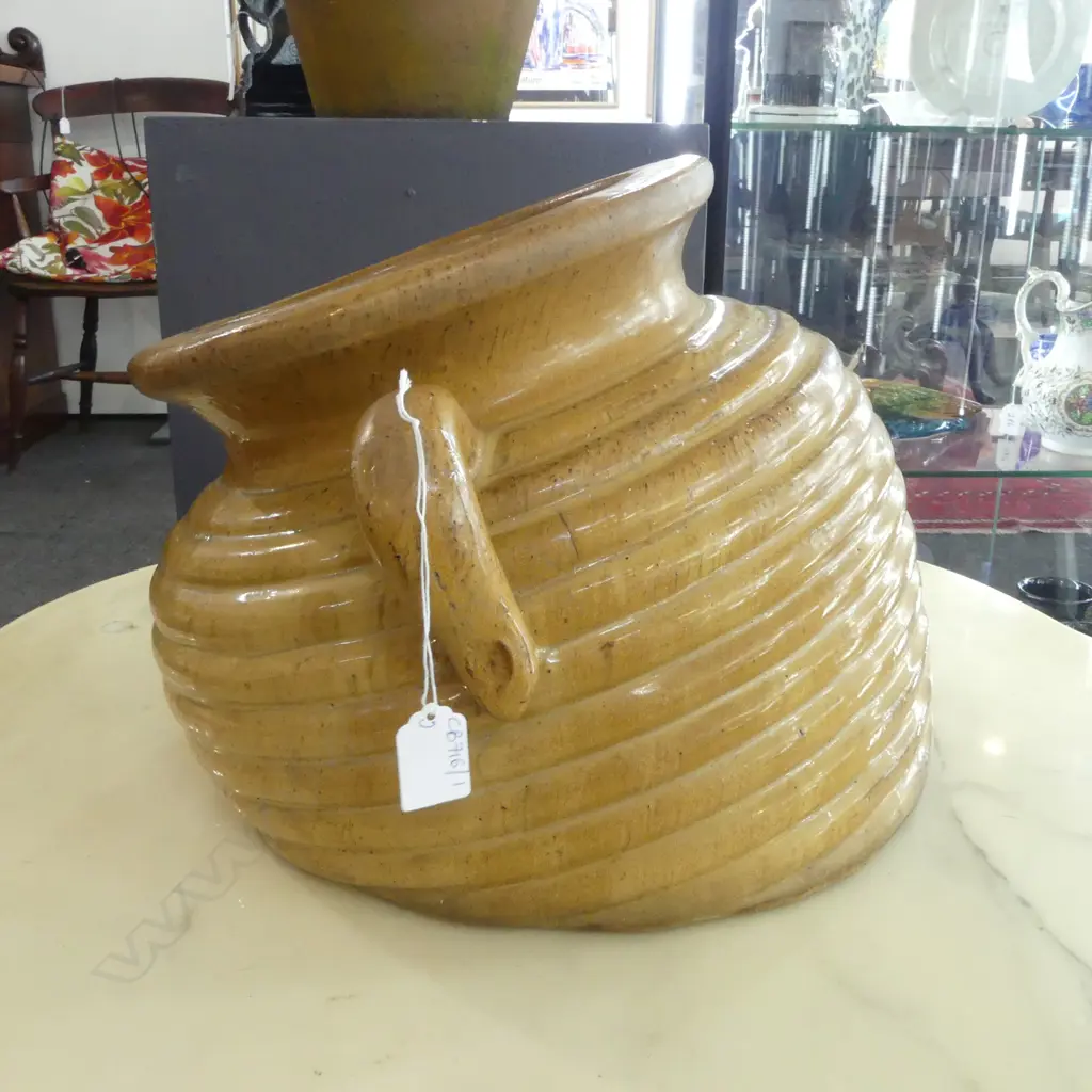 LG GLAZED SLOPING PLANTING POT H.300mm Image 1++