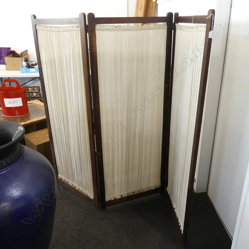 3 PANEL FABRIC SCREEN H.1590mm Image 1++