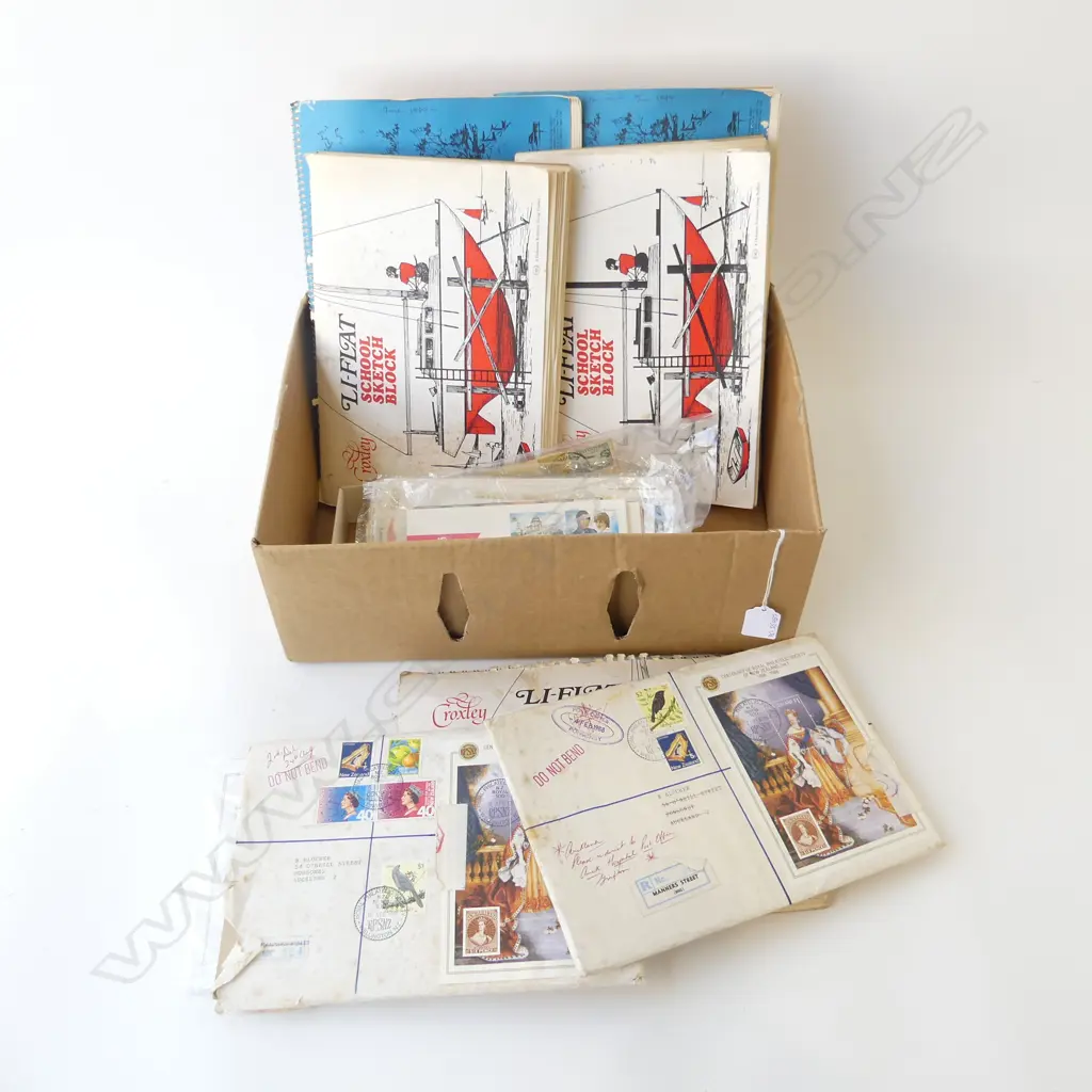 ASST STAMPS INCL 1ST DAY COVERS + SHEETS ETC Image 1++