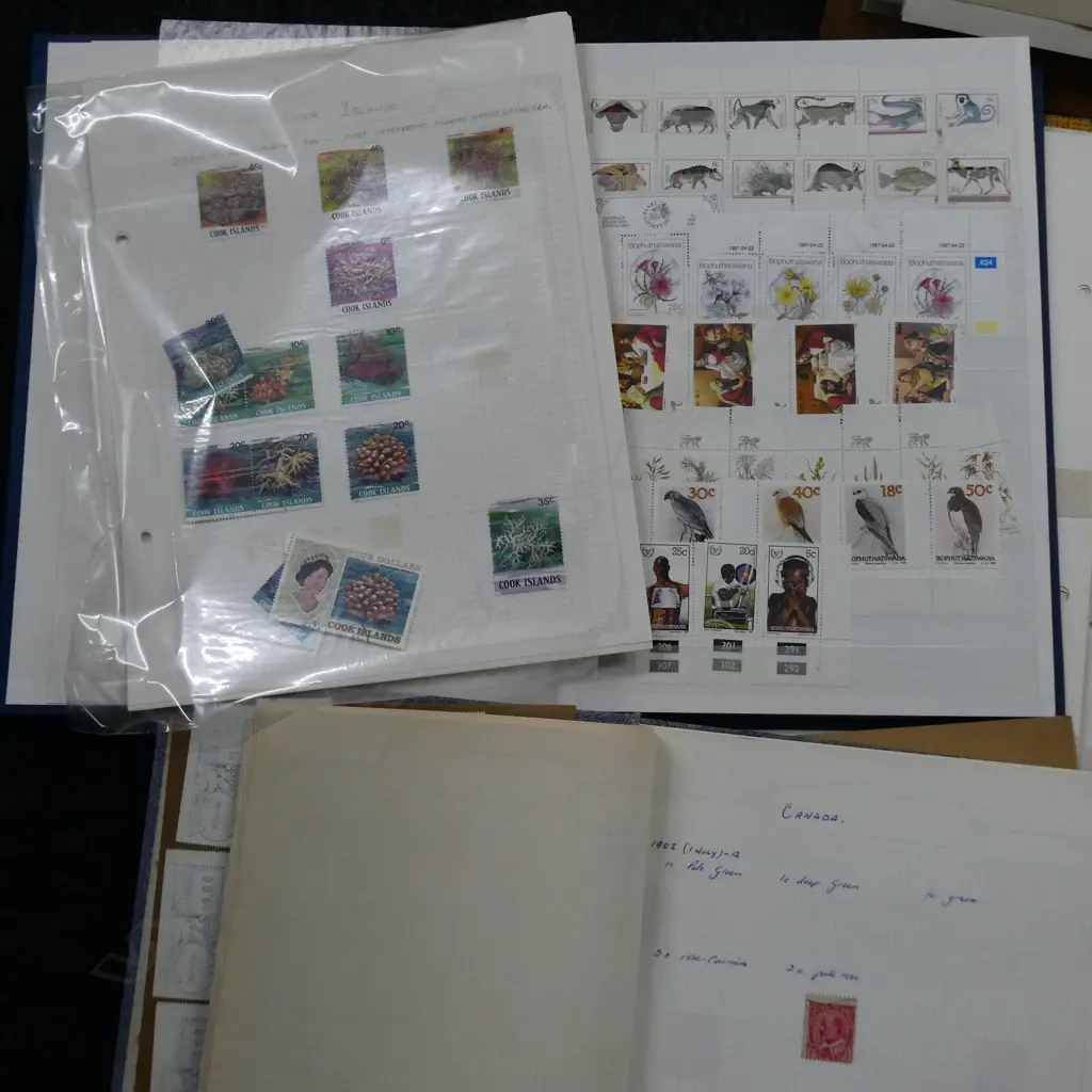 BOX WORLD STAMP COLLECTION includes multiple albums etc Image 1++