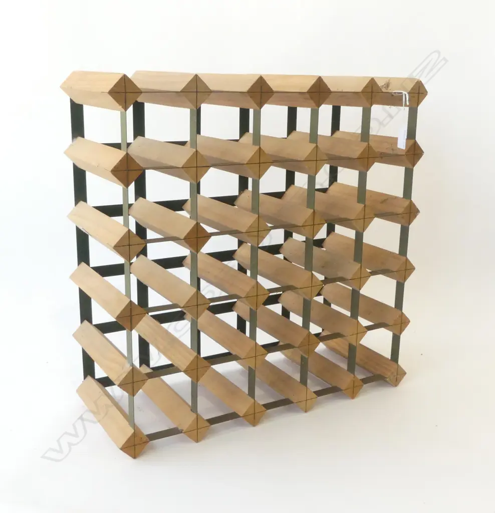INDUSTRIAL STYLE WINE RACK 5X5 505x505mm Image 1++