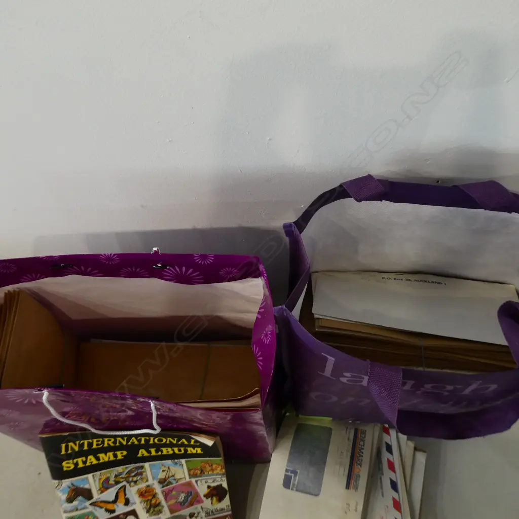 2 BAGS OF STAMPS ON COVERS/ENVELOPES ETC Image 1++