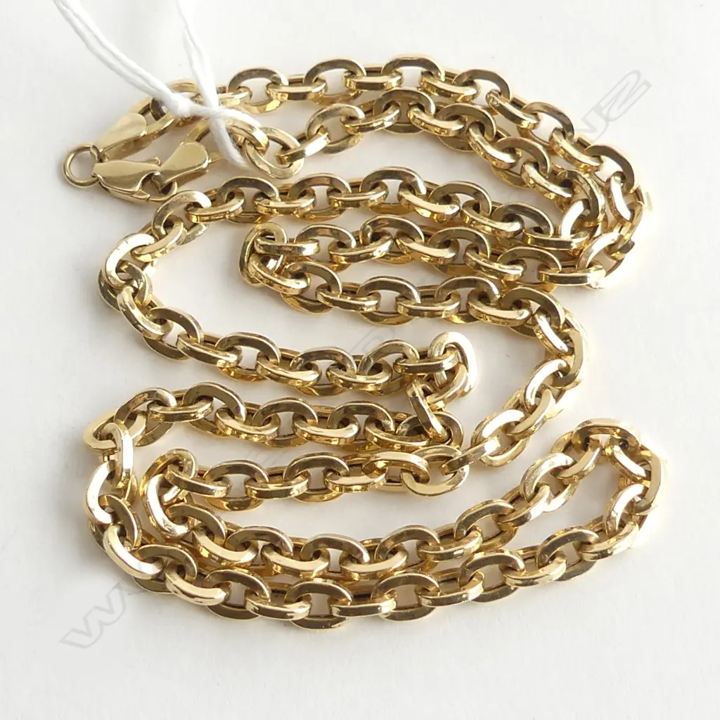 14ct HOLLOW CABLE CHAIN 11.0gm Image 1++