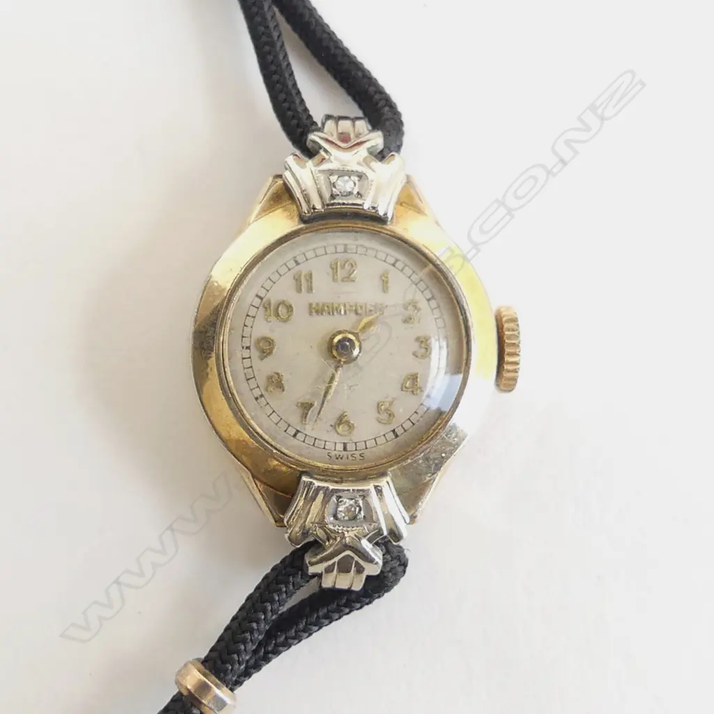 LADIES DECO GP 'HAMPDEN' WRIST WATCH + ORIG. CASE Image 1++