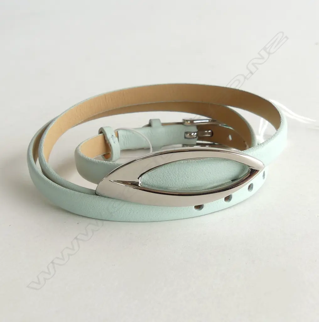 NEW SKAGEN BRACELET, PALE BLUE TRIPLE WRAP  Image 1++