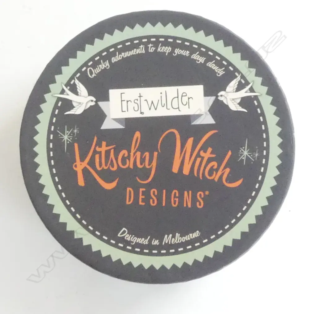 ERSTWILDER LIMITED EDITION 'KITSCHY WITCH' BROOCH -Spellbook  (boxed) Image 1++