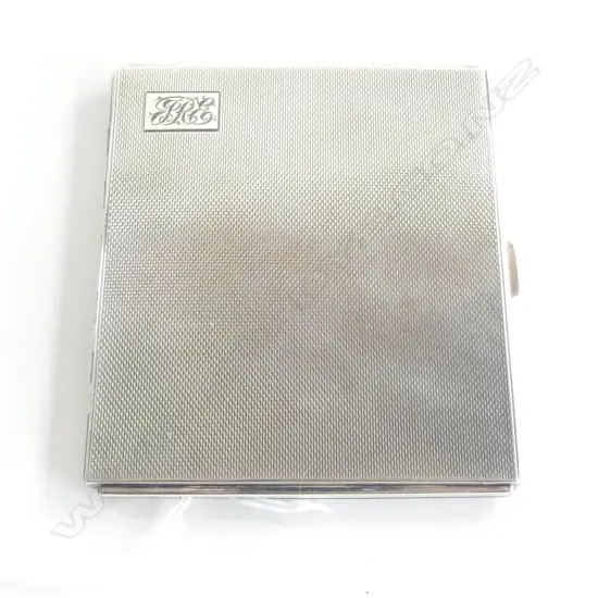 STG SILVER GILT LINED CIGARETTE CASE, B'HAM 1945 146gms