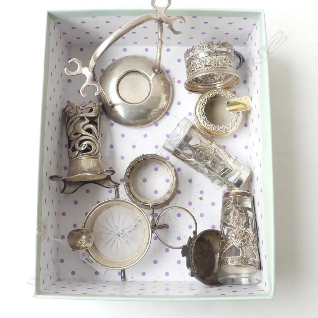 9 PCES ASST. SILVER, SOME WEIGHTED Image 1++