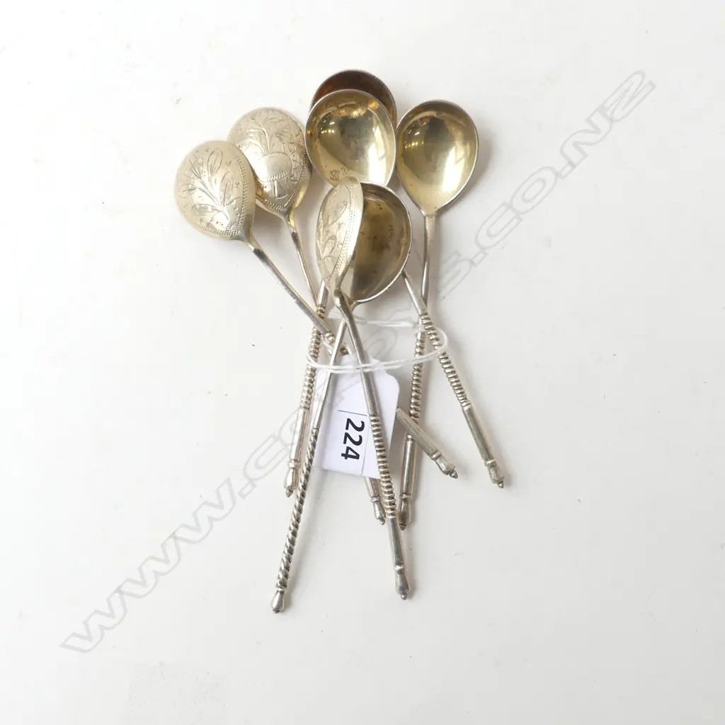7 840 SILVER COFFEE SPOONS, 89gms Image 1++