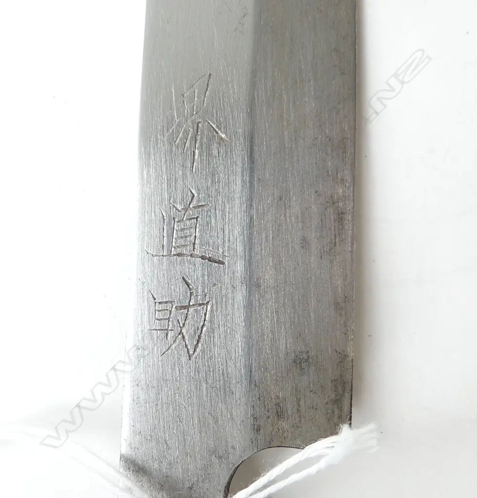 1960s JAPANESE CHEF'S KNIFE, SIGNED ON THE BLADE Image 1++