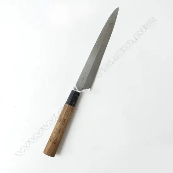 1960s JAPANESE CHEF'S KNIFE, SIGNED ON THE BLADE