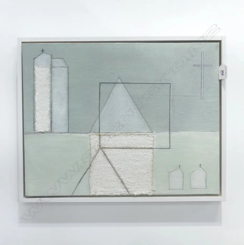 CAROLE HUTCHINSON 'PURE PEACE' MIXED MEDIA ON BOARD 2007, 355x460mm CANVAS BENDING Image 1++