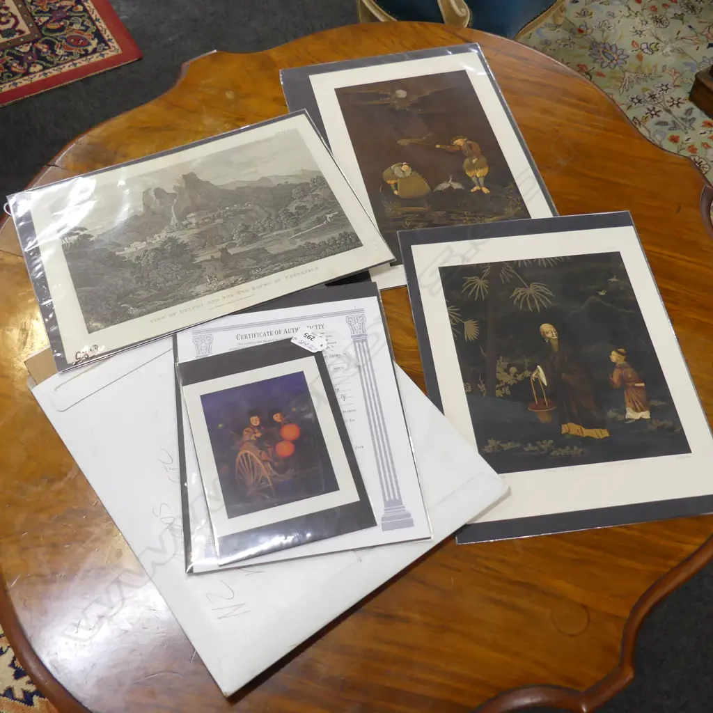 1817 COPPER ENGRAVING + CHINESE PRINTS + BIRD PRINTS. With certificates Image 1++