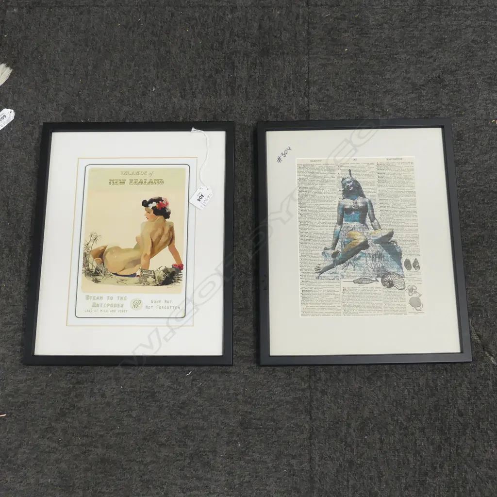 PR NZ THEMED PRINTS; TE PANIA & 'STEAM TO THE ANTIPODES' 255x180mm Image 1++