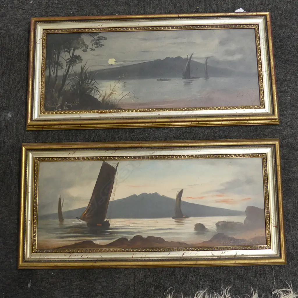 PR DE RITZ COLONIAL OILS 'SUNSET RANGITOTO' & 'MOONLIGHT RANGITOTO' 230x600mm Image 1++
