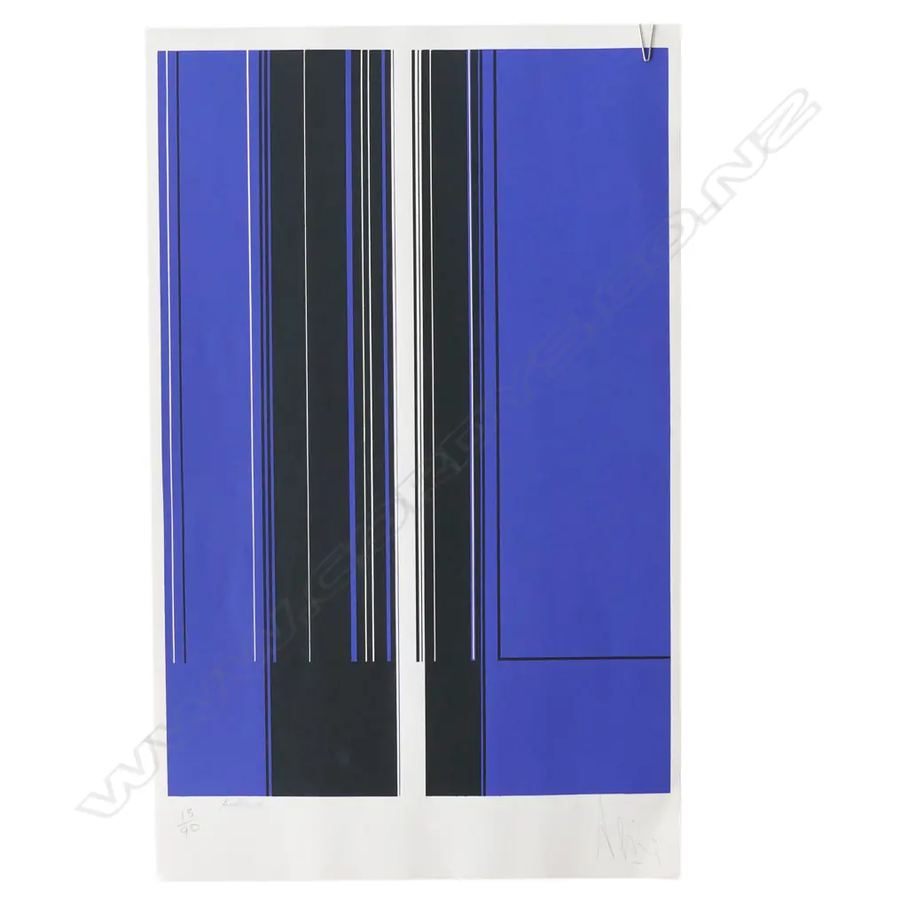Luc PEIRE (1916-1994) screenprint in colours 'Auckland' 500 x 310mm. Signed Image 1++