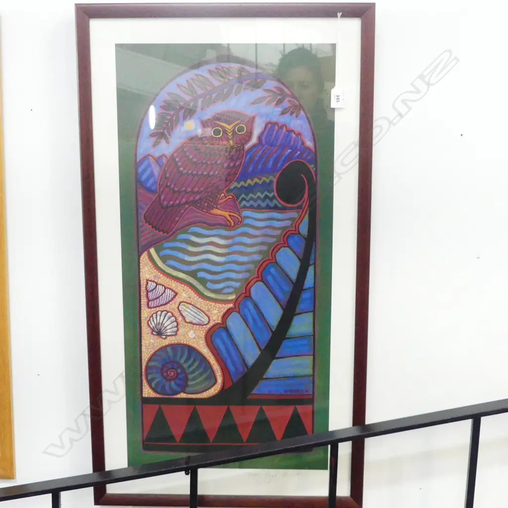 KAYE HERRICK 'MOREPORK WITH CASTLE ROCK' PRINT 95/500 740x360mm Image 1++