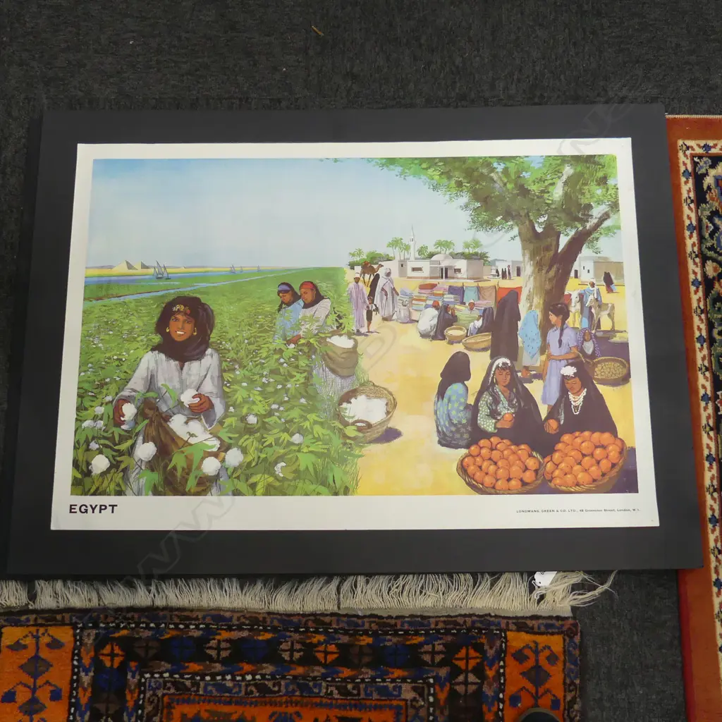THREE VINTAGE POSTERS ‘EGYPT’, ‘MALAYA’, ‘THE FROZEN NORTH’ BY LONGMANS GREEN & CO LONDON, 610 x 890mm Image 1++