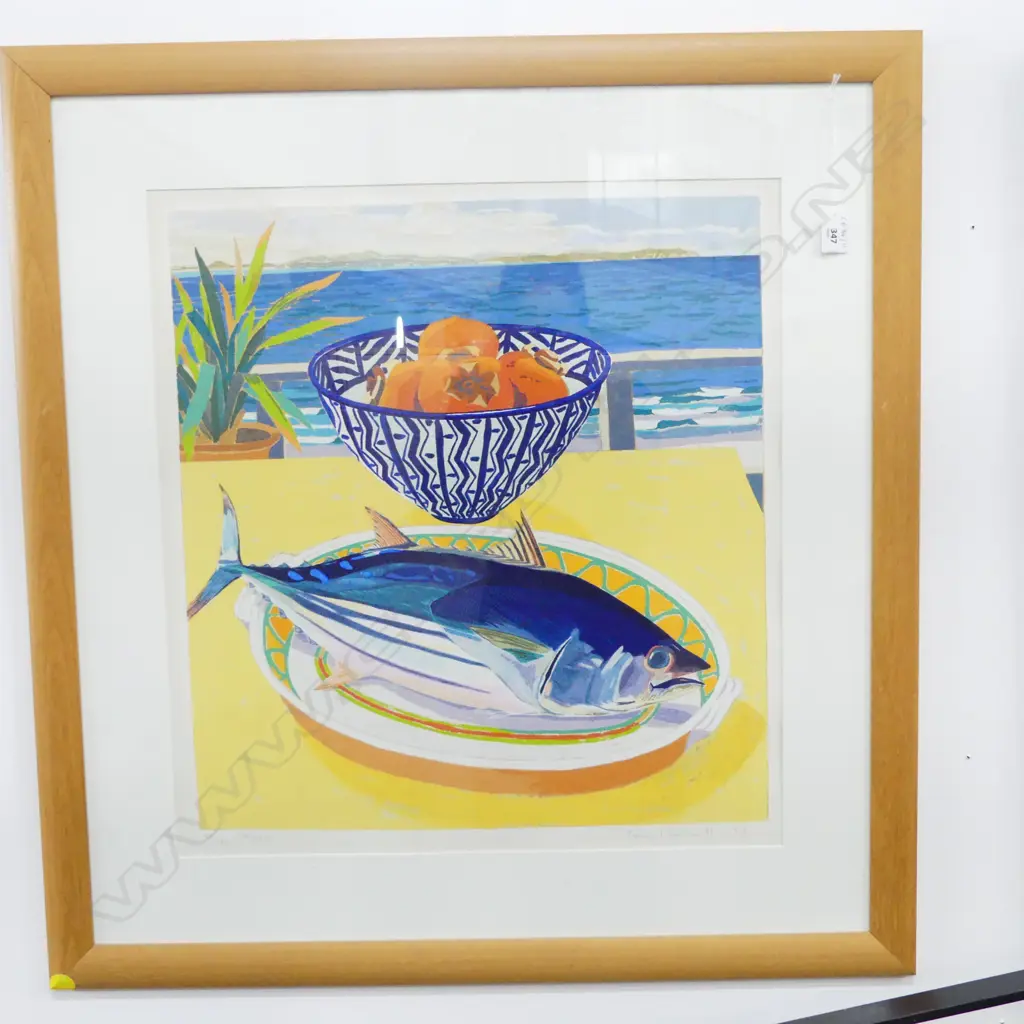 TOM BURNETT 'SKIPJACK' SCREEN PRINT '93 139/180 590x545mm Image 1++
