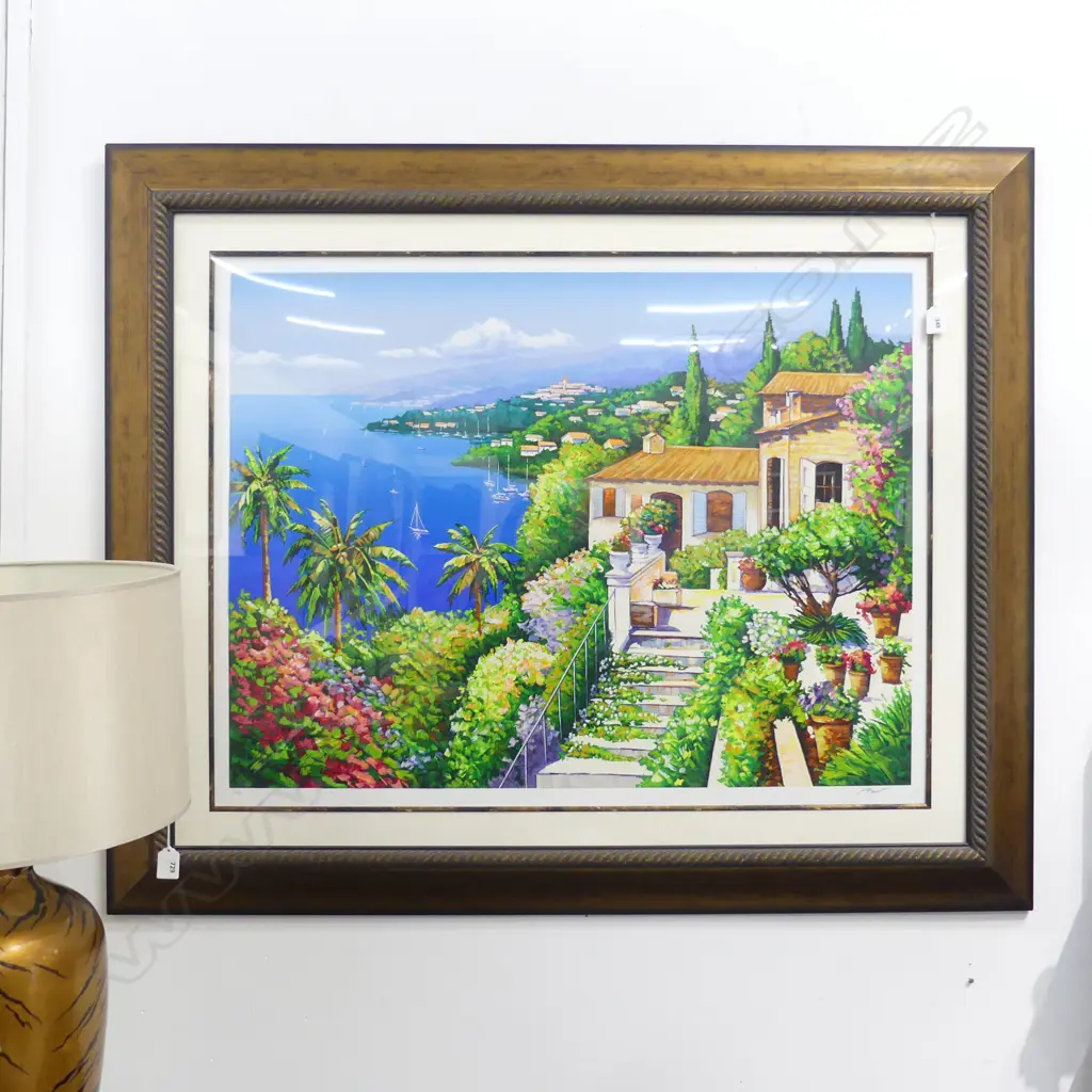 ALEX PAUKER 'BAYSIDE VILLA' SERIAGRAPH 1/400 700x910mm Image 1++