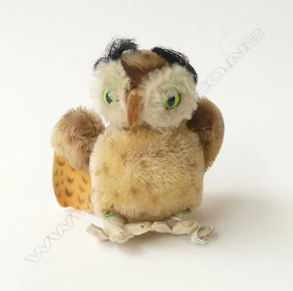 VINTAGE STEIFF SOFT TOY 'WITTIE THE OWL' H.120mm Image 1++